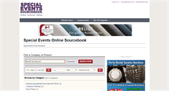 Desktop Screenshot of directory.specialevents.com